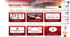 Desktop Screenshot of kistelekmed.hu