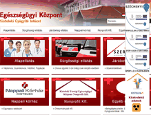 Tablet Screenshot of kistelekmed.hu